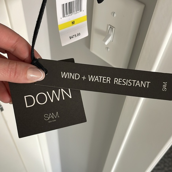 SOLD NWT SAM. Isabel gunmetal down jacket size M - Picture 3 of 12
